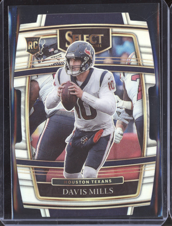 Davis Mills 2021 Panini Select 65 Silver Die Cut RC