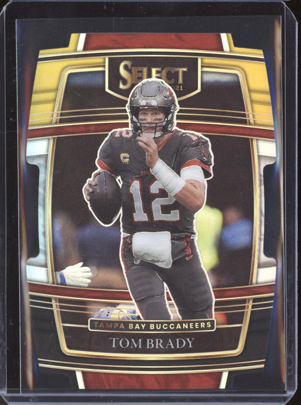 Tom Brady 2021 Panini Select 1 Black Gold Die Cut