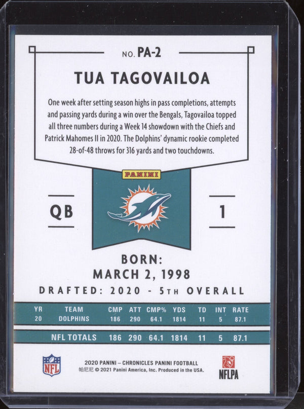 Tua Tagovailoa 2020 Panini Chronicles PA-2 Panini Bronze RC