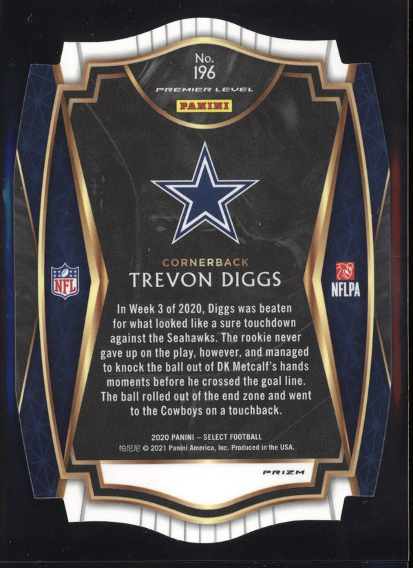 Trevon Diggs 2020 Panini Select Premier Level Red Die Cut RC