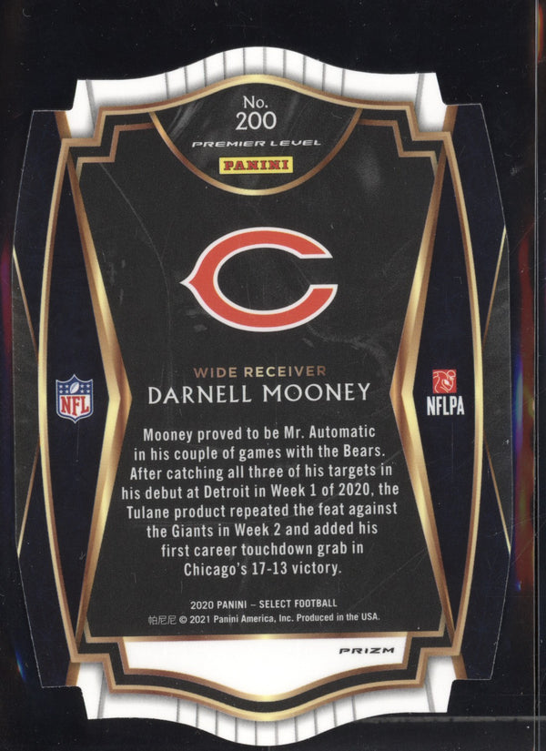 Darnell Mooney 2020 Panini Select Premier Level Red Die Cut RC