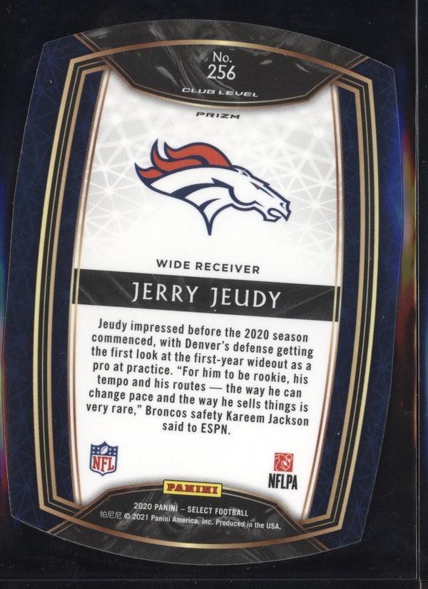 Jerry Jeudy 2020 Panini Select Club Level Red Die Cut RC