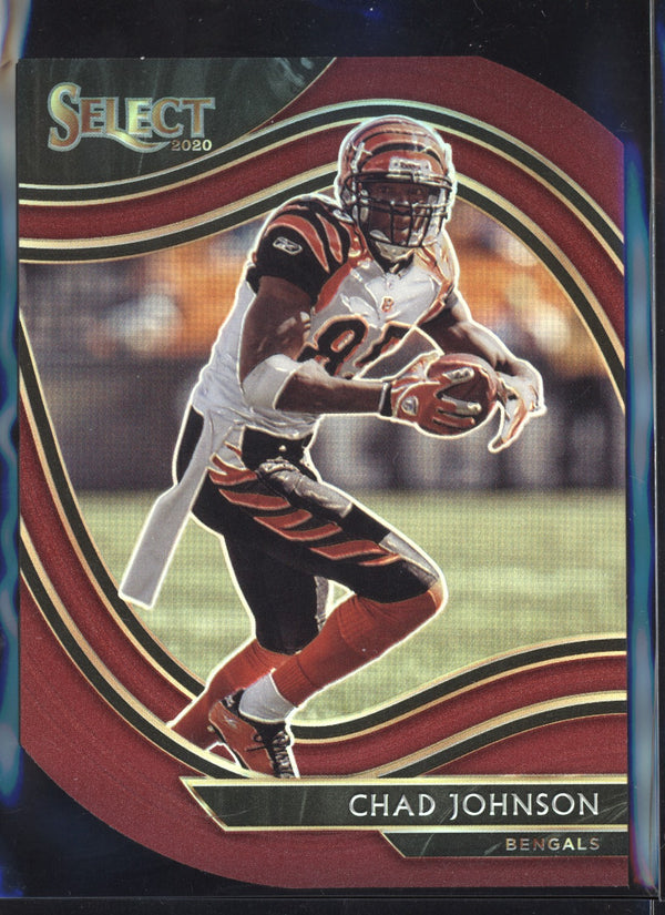 Chad Johnson 2020 Panini Select Field Level Red Die Cut