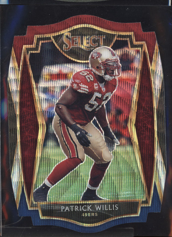 Patrick Willis 2020 Panini Select Premier Level Tri-Color Die Cut