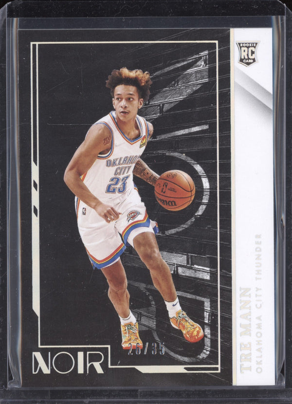 Tre Mann 2021-22 Panini Noir 159 Association Edition RC 25/35