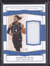 Derrick Rose 2020-21 Panini National Treasures TTH-DRS Treasured Threads Jersey 23/99