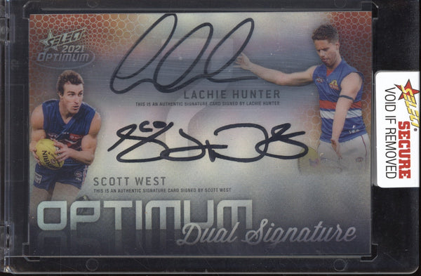 Scott West Lachie Hunter 2021 Select Optimum Mirror Dual Signature 30/50