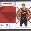 Trae Young 2020-21 Panini National Treasures Colossal Material Auto 12/25