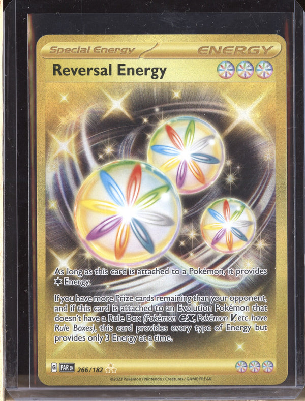 Reversal Energy 2023 Pokemon Paradox Rift 266/182 Hyper Rare Gold