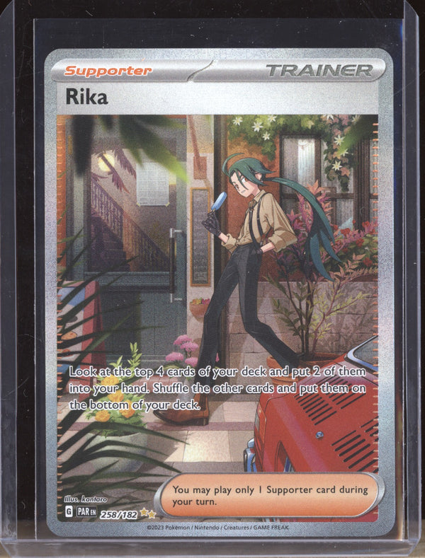 Rika 2023 Pokemon Paradox Rift 258/182 Special Illustration Rare Supporters