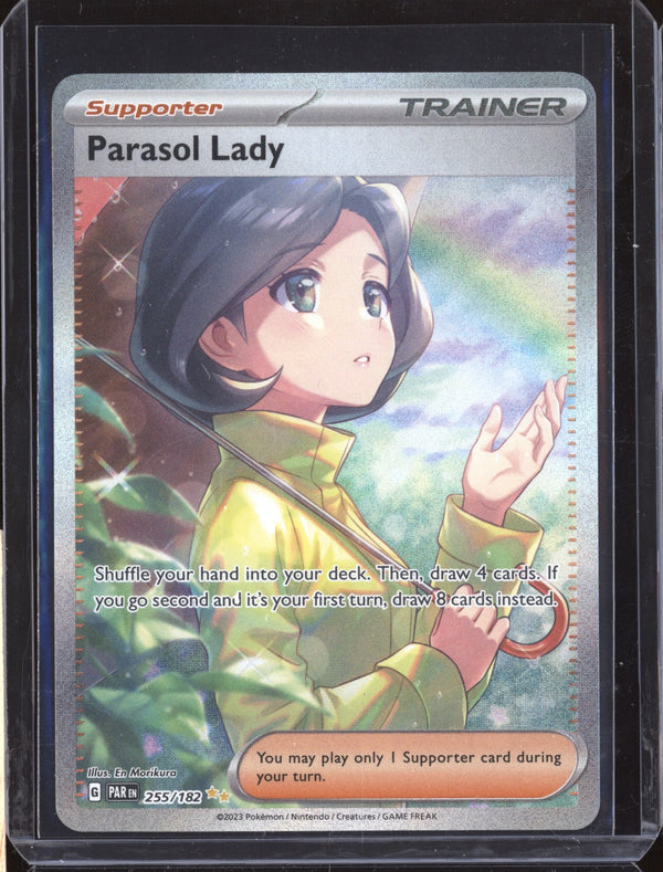 Parasol Lady 2023 Pokemon Paradox Rift 255/182 Special Illustration Rare Supporters