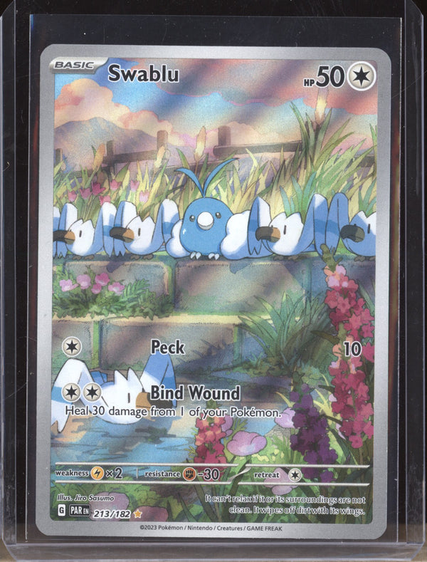 Swablu 2023 Pokemon Paradox Rift 213/182 Illustration Rare