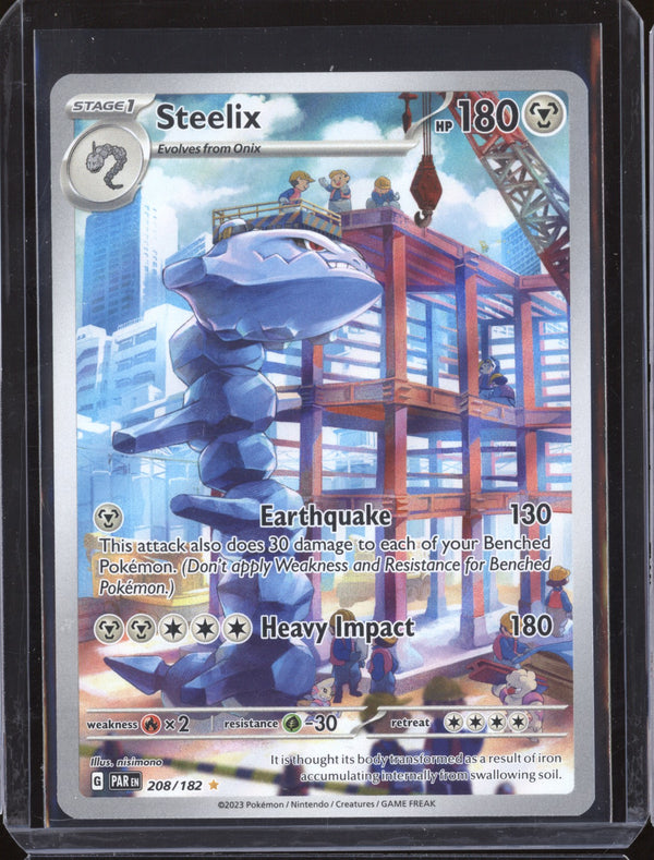 Steelix 2023 Pokemon Paradox Rift 208/182 Illustration Rare