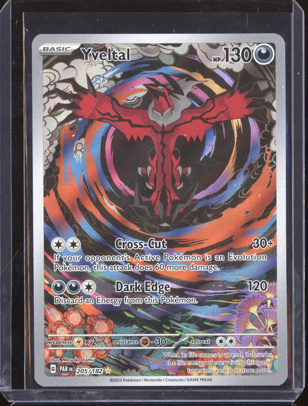 Yveltal 2023 Pokemon Paradox Rift 205/182 Illustration Rare