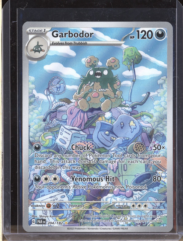 Garbodor 2023 Pokemon Paradox Rift 204/182 Illustration Rare