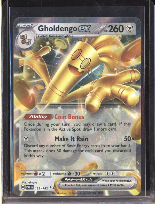 Gholdengo ex 2023 Pokemon Paradox Rift 139/182 Double Rare