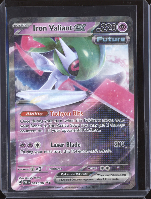 Iron Valiant ex 2023 Pokemon Paradox Rift 89/182 Double Rare