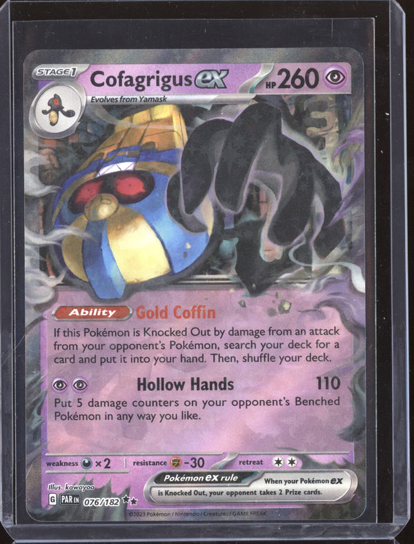 Confagrigus ex 2023 Pokemon Paradox Rift 76/182 Double Rare