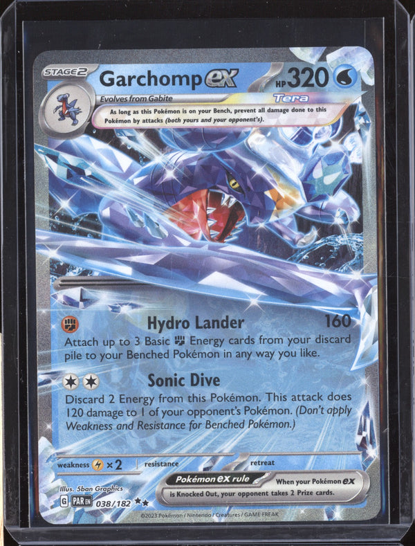 Garchomp ex 2023 Pokemon Paradox Rift 38/182 Double Rare