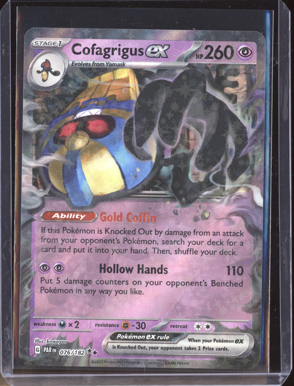 Cofagrigus ex 2023 Pokemon Paradox Rift 76/182 Double Rare