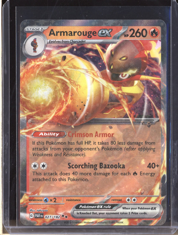 Armarouge ex 2023 Pokemon Paradox Rift 27/182 Double Rare