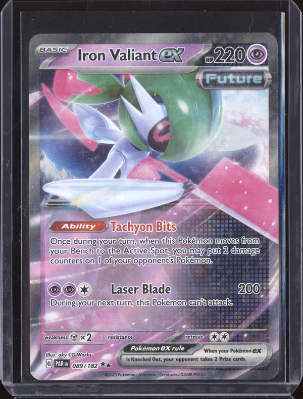 Iron Valiant ex 2023 Pokemon Paradox Rift 89/182 Double Rare