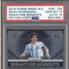 Diego Maradona 2018 Panini Prizm World Cup SM-DM Signature Moments Auto PSA 10/10