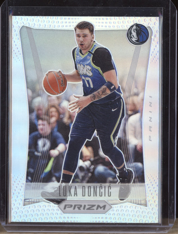 Luka Doncic 2020-21 Panini Prizm 3 Prizm Flashback Silver