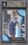 LeBron James 2007-08 Topps Finest 40 Blue Refractor Jersey Number 23/199 BGS 9.5