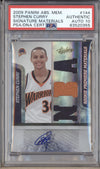 Stephen Curry 2009 Panini Absolute Rookie Jersey Auto RC 116/499 PSA Authentic/10