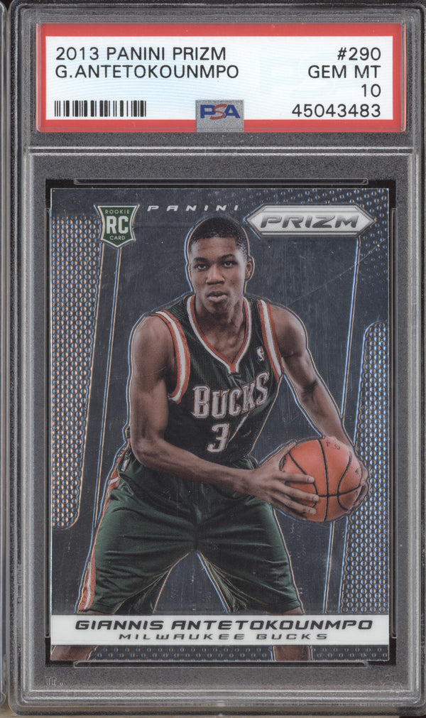 Giannis Antetokounmpo 2013-14 Panini Prizm 290 RC 40 PSA 10