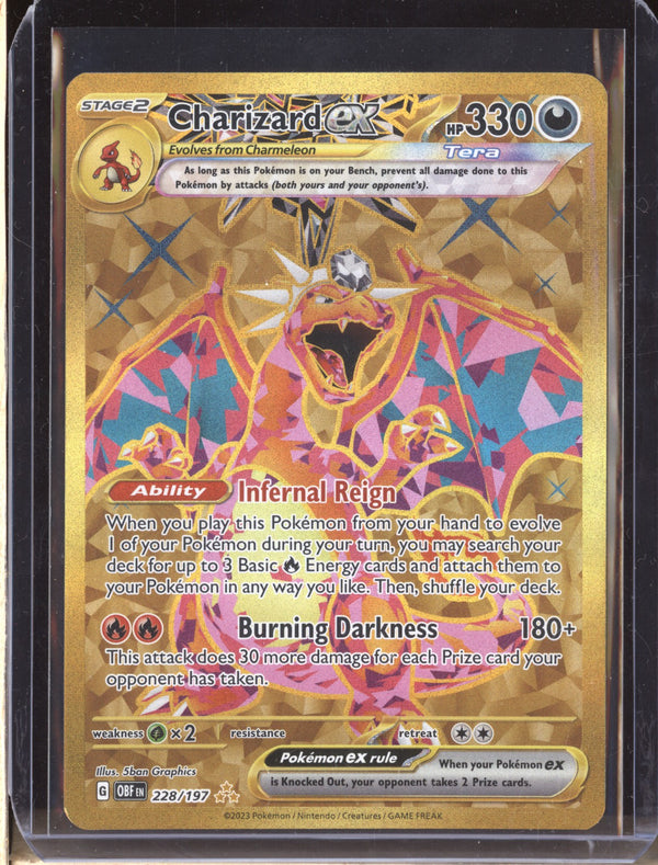 Charizard ex 2023 Pokemon Obsidian Flames 228 Hyper Rare