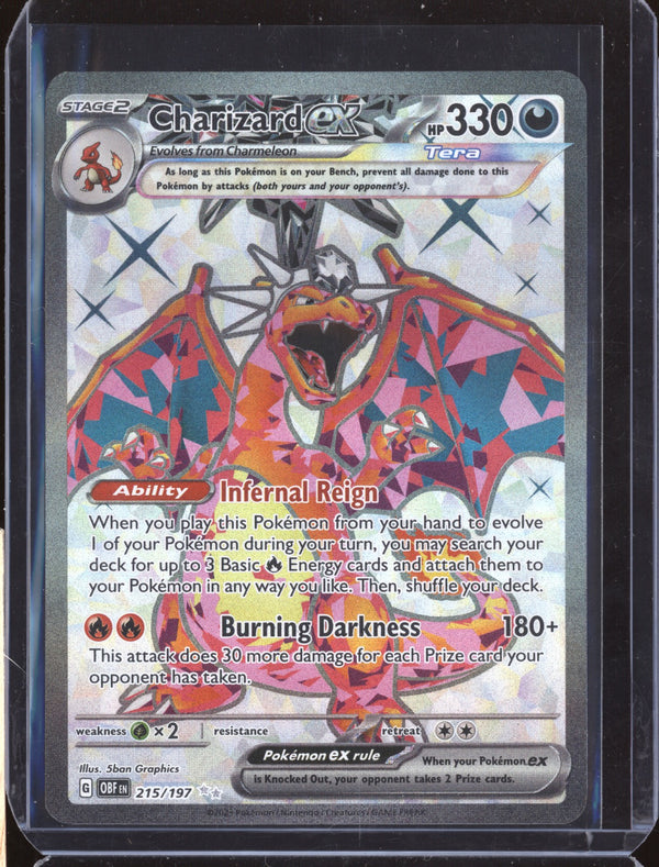 Charizard ex 2023 Pokemon Obsidian Flames 215 Ultra Rare