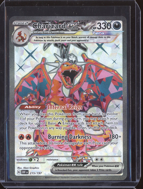 Charizard ex 2023 Pokemon Obsidian Flames 215 Ultra Rare