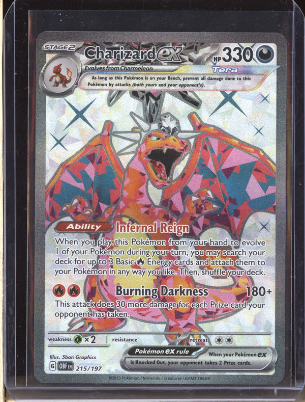 Charizard ex 2023 Pokemon Obsidian Flames 215 Ultra Rare