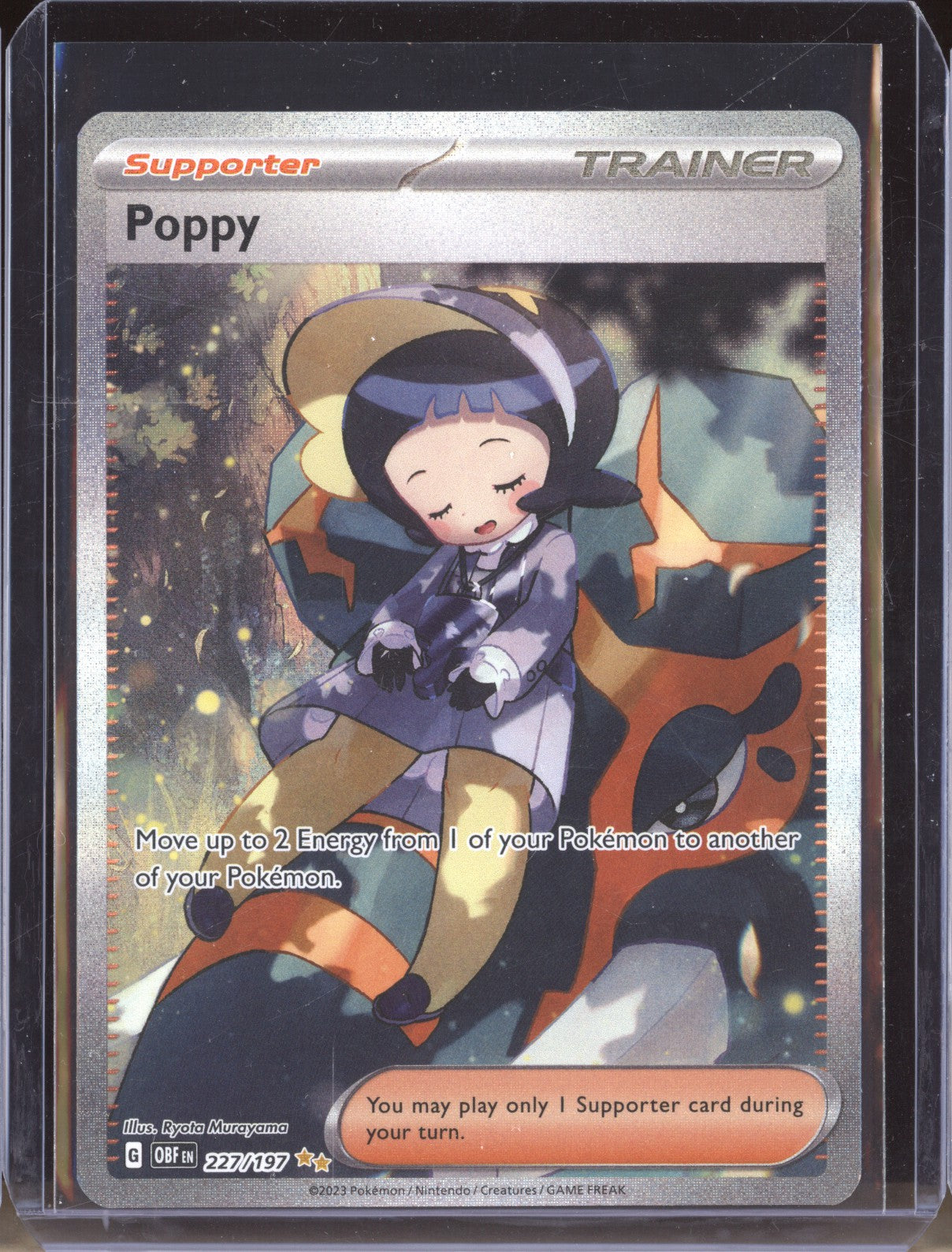 Poppy 2023 Pokemon Obsidian Flames 227 Special Illustration Rare