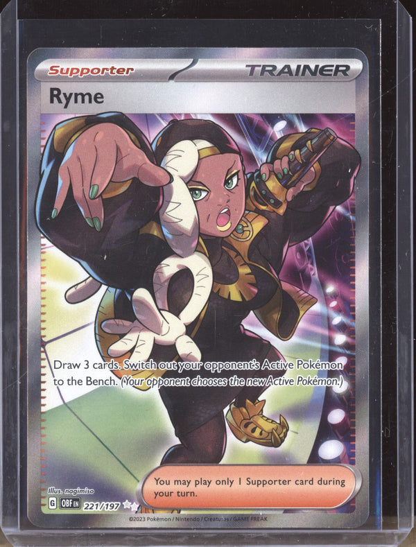 Ryme 2023 Pokemon Obsidian Flames 221 Ultra Rare