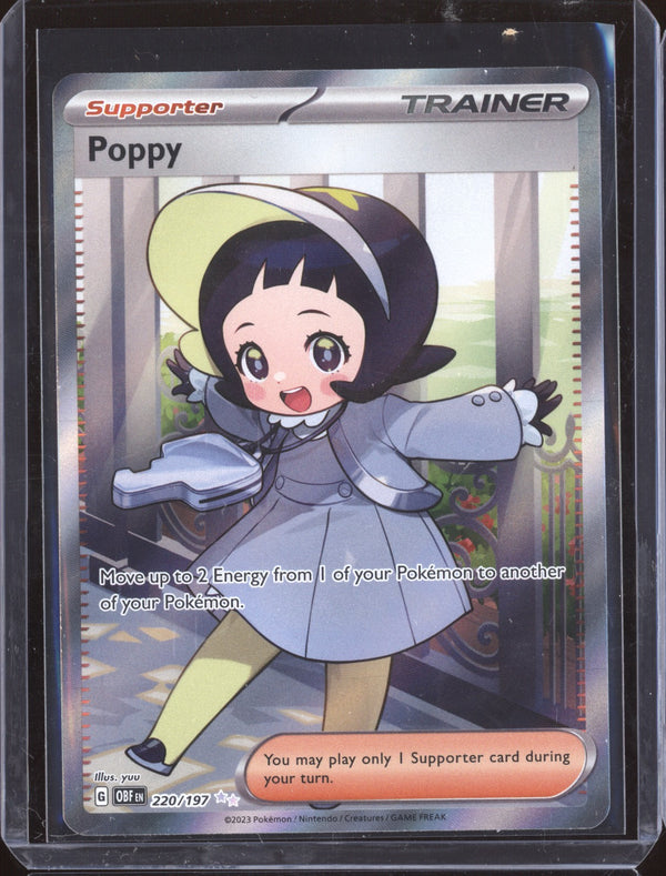 Poppy  2023 Pokemon Obsidian Flames 220 Ultra Rare