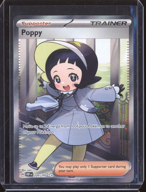 Poppy 2023 Pokemon Obsidian Flames 220 Ultra Rare