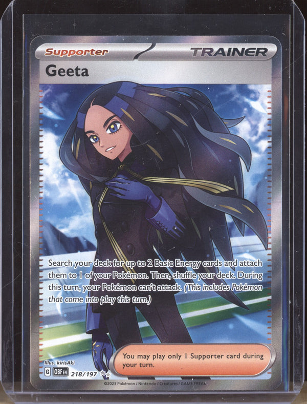 Geeta 2023 Pokemon Obsidian Flames 218 Ultra Rare