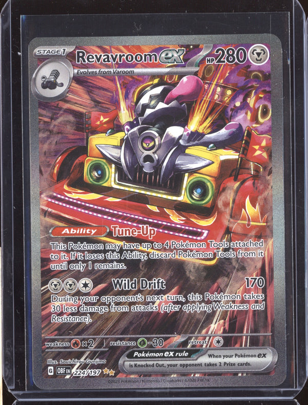 Revavroom ex 2023 Pokemon Obsidian Flames 224 Special Illustration Rare