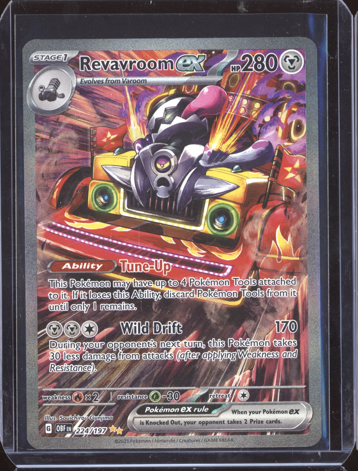 Revavroom ex 2023 Pokemon Obsidian Flames 224 Special Illustration Rare