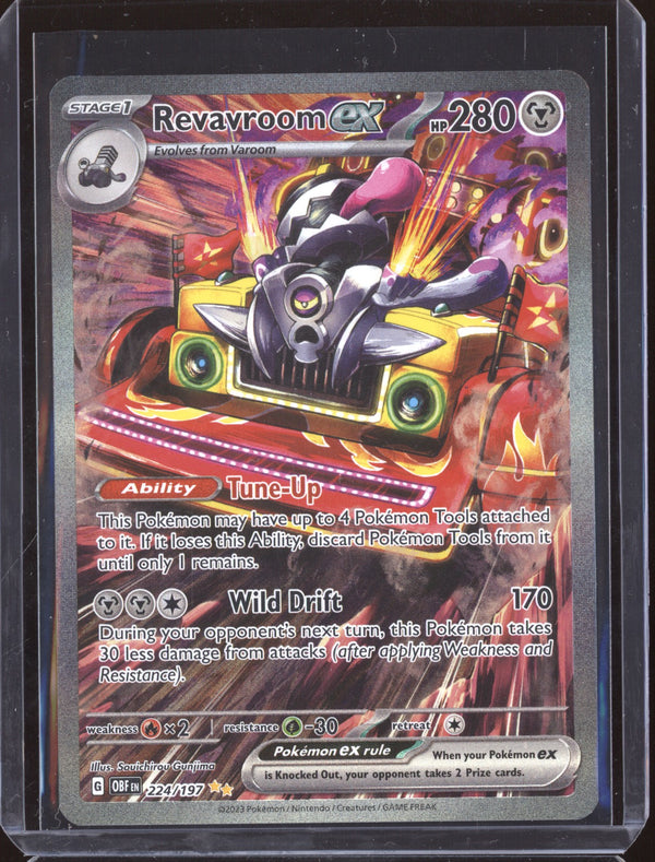 Revavroom ex 2023 Pokemon Obsidian Flames 224 Special Illustration Rare