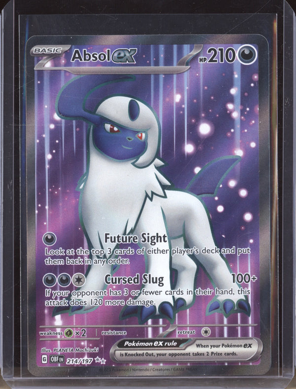 Absol ex 2023 Pokemon Obsidian Flames 214 Ultra Rare