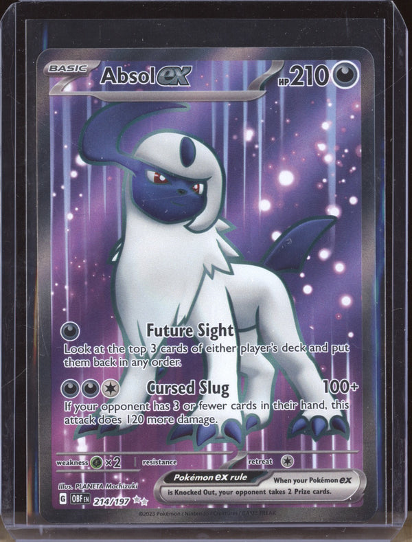 Absol ex 2023 Pokemon Obsidian Flames 214 Ultra Rare