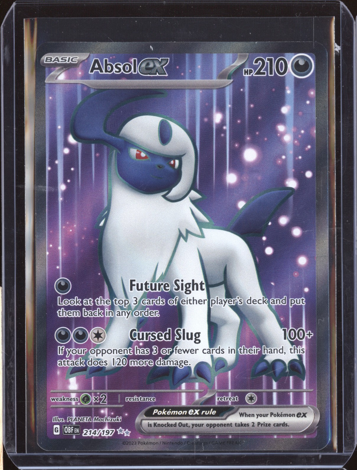 Absol ex 2023 Pokemon Obsidian Flames 214 Ultra Rare