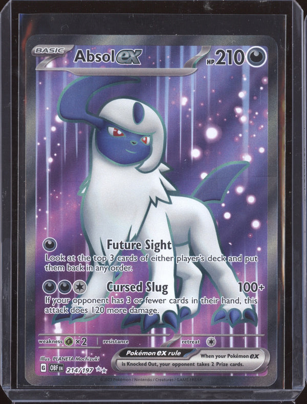 Absol ex 2023 Pokemon Obsidian Flames 214 Ultra Rare