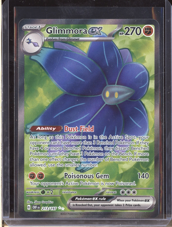 Glimmora ex 2023 Pokemon Obsidian Flames 213 Ultra Rare