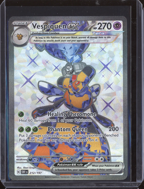 Vespiquen ex 2023 Pokemon Obsidian Flames 212 Ultra Rare