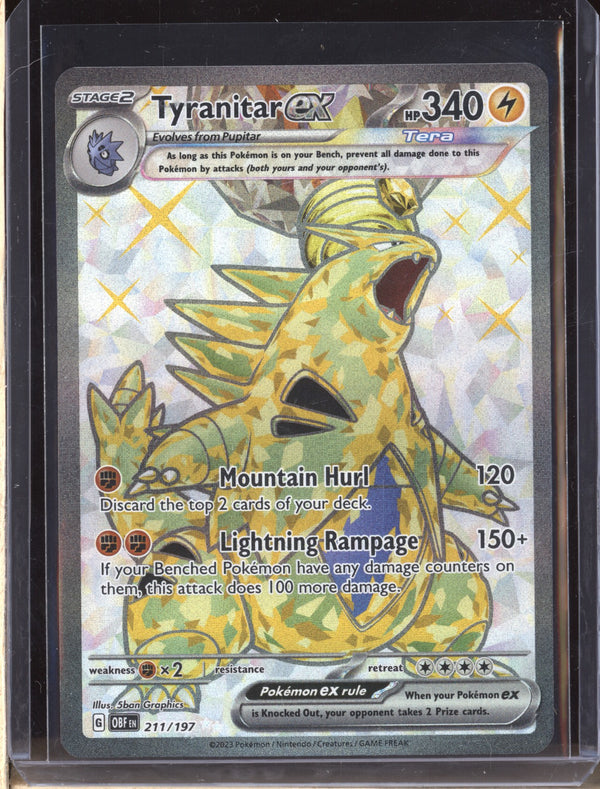 Tyranitar ex 2023 Pokemon Obsidian Flames 211 Ultra Rare